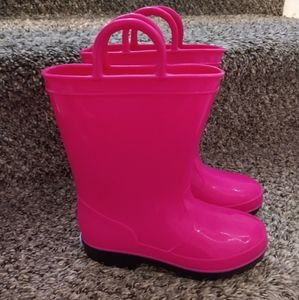 Pink Rain Boots 11c